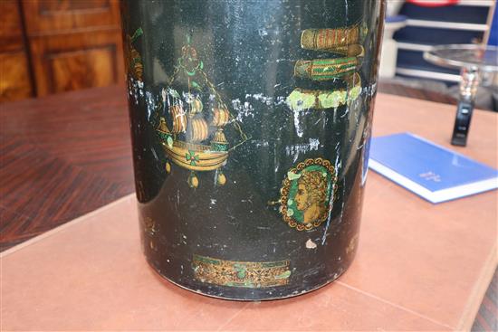 A Fornasetti Neo Classical style stickstand, circa 1960 H.57cm